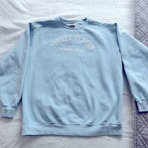 Stoney Clover Lane baby blue sweatshirt